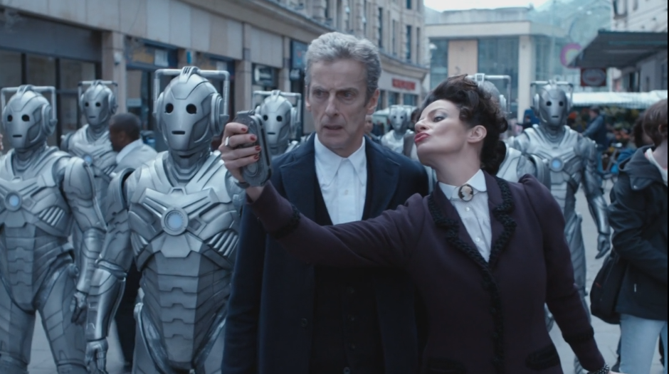 Doctor Who, the Cybermen, and Missy in Death in Heaven